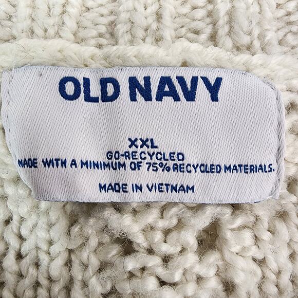 Old Navy Women's Textured Fringe Pullover Sweater XXL Wool Blend Knit Boho Chic - Picture 8 of 10